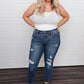 Judy Blue Vintage Indigo Cropped Skinny Jeans