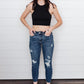 Judy Blue Vintage Indigo Cropped Skinny Jeans