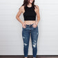 Judy Blue Vintage Indigo Cropped Skinny Jeans