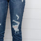 Judy Blue Vintage Indigo Cropped Skinny Jeans
