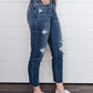 Judy Blue Vintage Indigo Cropped Skinny Jeans