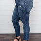 Judy Blue Vintage Indigo Cropped Skinny Jeans