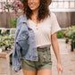 Buttons and Henley Top in Seashell