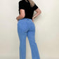Zenana Acid Wash High Waist Frayed Hem Cropped Jeans - Multiple Colors