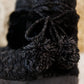 Cable Knit Slipper Boots With Pompom Trim