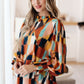 Call It What It Is Mod Print Blouse