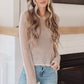 Calming Down Loose Knit Top