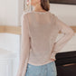 Calming Down Loose Knit Top
