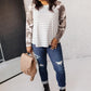 Camo & Stripes Raglan Top