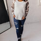 Camo & Stripes Raglan Top