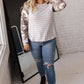 Camo & Stripes Raglan Top
