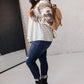 Camo & Stripes Raglan Top