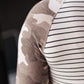 Camo & Stripes Raglan Top