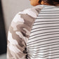 Camo & Stripes Raglan Top