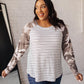 Camo & Stripes Raglan Top