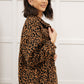 Can't Be Tamed Shacket in Bronze & Black