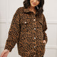 Can't Be Tamed Shacket in Bronze & Black