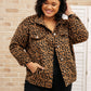 Can't Be Tamed Shacket in Bronze & Black