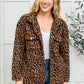 Can't Be Tamed Shacket in Bronze & Black