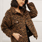 Can't Be Tamed Shacket in Bronze & Black