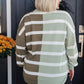 Can't Decide Color Block Striped Sweater
