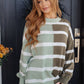 Can't Decide Color Block Striped Sweater