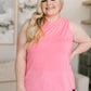 Can’t Wait for Spring Hi-Lo Sleeveless Top in Pink