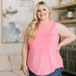 Can’t Wait for Spring Hi-Lo Sleeveless Top in Pink