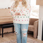 Candy Buttons Pom Detail Sweater