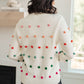 Candy Buttons Pom Detail Sweater