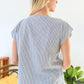 Canopy Of Crushes Striped Floral Top
