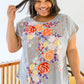 Canopy Of Crushes Striped Floral Top
