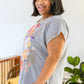 Canopy Of Crushes Striped Floral Top