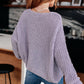 Captured My Interest Chunky V-Neck Sweater