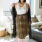 Carefree Animal Print Skirt