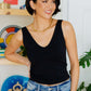 Carefree Seamless Reversible Tank in Black