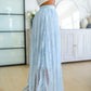 Cascading Ruffles A-Line Skirt