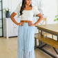 Cascading Ruffles A-Line Skirt