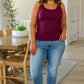 Casual But Cool Tank in Burgundy