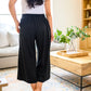Casual and Carefree Wide Leg Cropped Pants