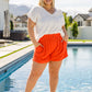 A Little Lazy High Rise Linen Shorts