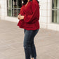 Catch Me There Blouse In Burgundy