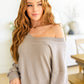 Caught a Vibe V-Neck Waffle Knit Top