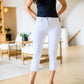 Judy Blue Cool White Mid Rise Capris