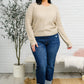 Chai Latte V-Neck Sweater in Oatmeal