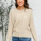 Chai Latte V-Neck Sweater in Oatmeal