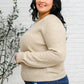 Chai Latte V-Neck Sweater in Oatmeal