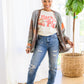 Changing Leaves Long Sleeve Button Up Cardigan