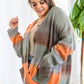 Changing Leaves Long Sleeve Button Up Cardigan