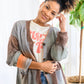 Changing Leaves Long Sleeve Button Up Cardigan